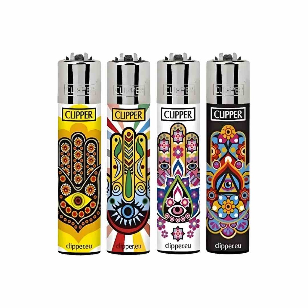 Clipper Hamsa Mandala Lighters EcoFriendly Spiritual Flame